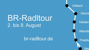 Strecke BR-Radltour 2015